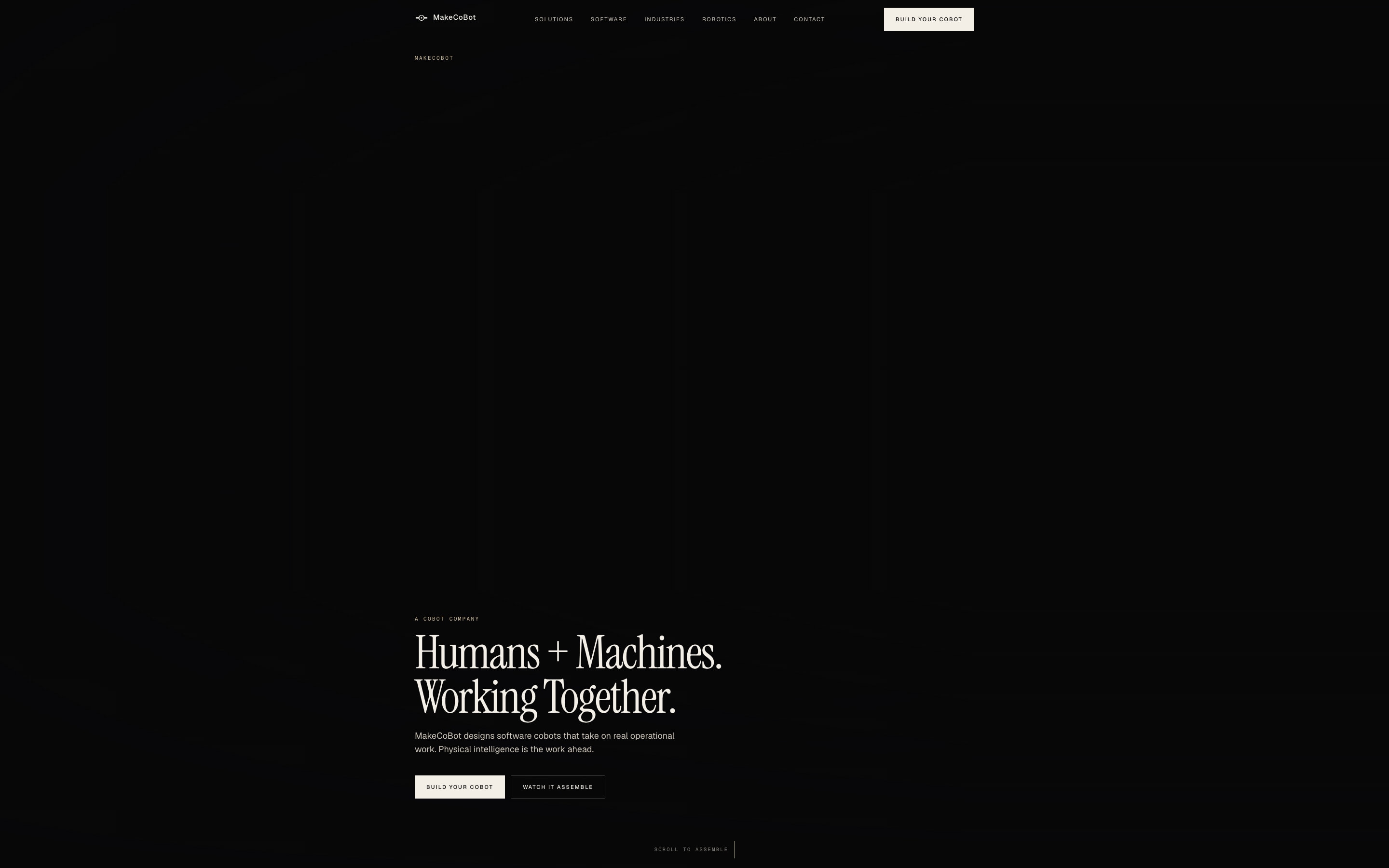 Homepage of MakeCoBot