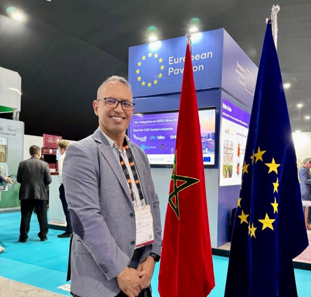 Dr. Mohamed Bousmah, PhD, Chairman of Bousmah Group, at GITEX Africa with the European Pavilion